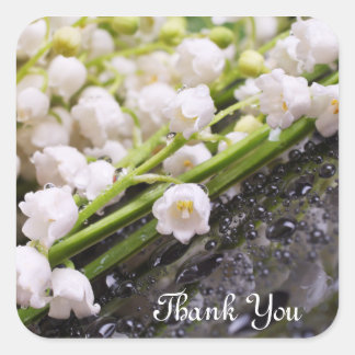 Lily of the Valley "Thank You" Sticker