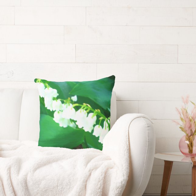 Lily of The Valley Watercolor Cushion (Couch)
