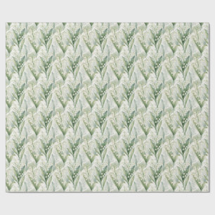 Lily of the Valley Watercolor Wrapping Paper