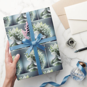 Lily of the Valley Wedding Bouquet Wrapping Paper