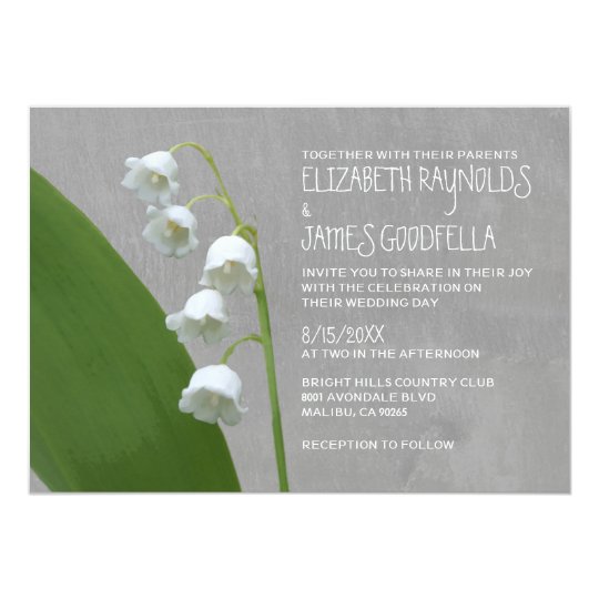 Lily of the Valley Wedding Invitations