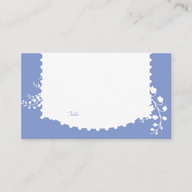 Lily of the Valley Wedding Table Placecard (Front)