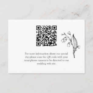 Lily of the Valley - White Enclosure Card