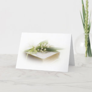 lily of the valley with bible card