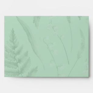Lily of the Valley with Fern Light Green Envelope