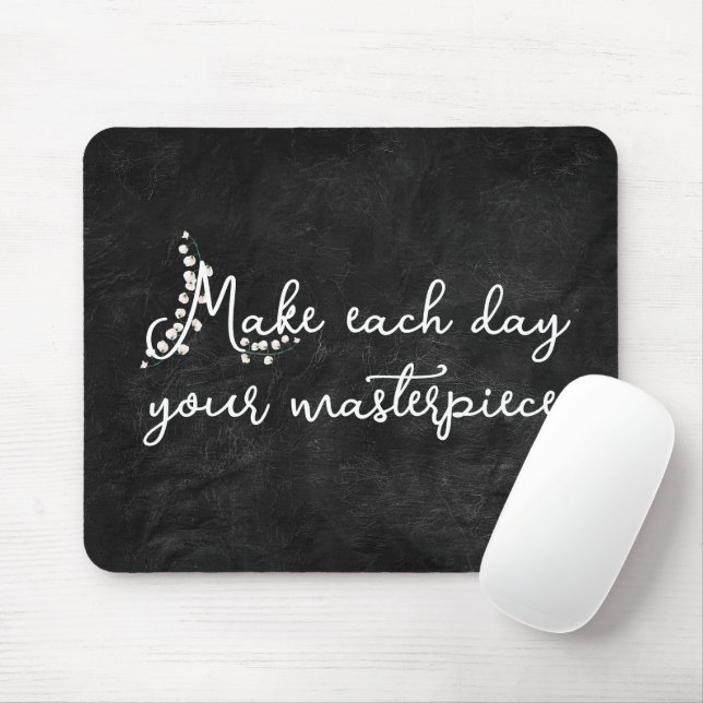 Lily of the Valley with Quote   Mouse Mat (With Mouse)