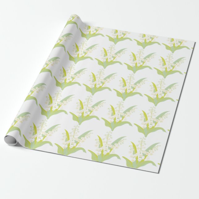 Lily Of The Valley Wrapping Paper (Unrolled)