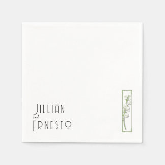 Lily of Valley Collection || White Custom Napkins