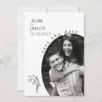 Lily of Valley || White Save the Date