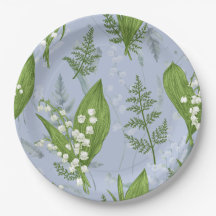 Lily of Valley with Ferns || Light Blue