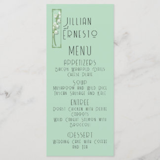 Lily of Valley with Ferns || Soft Green Menu