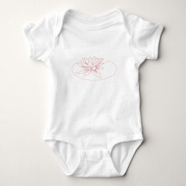 Lily Pad Baby Bodysuit (Front)