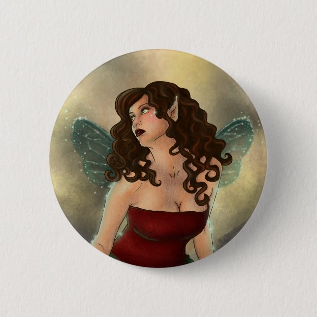 Lily Pad Fae Button (Front)