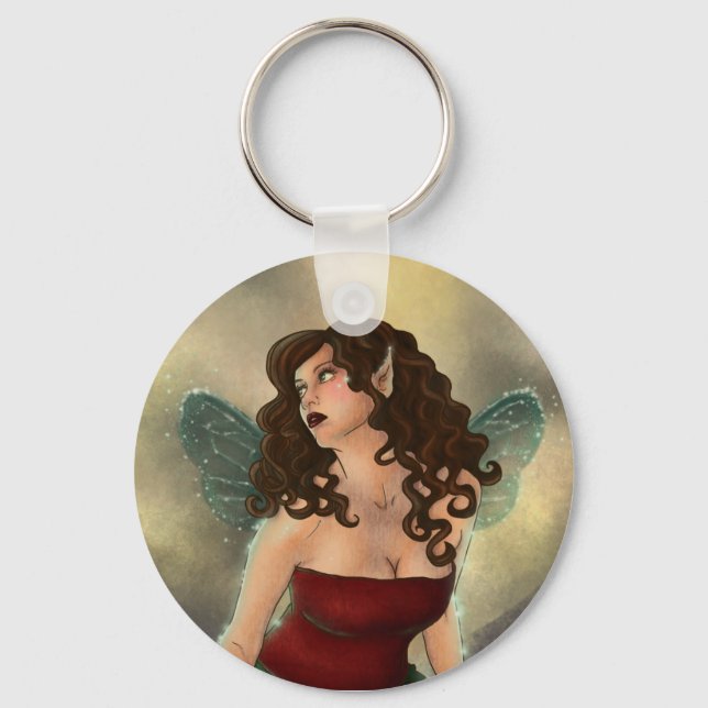 Lily Pad Fae key chain (Front)