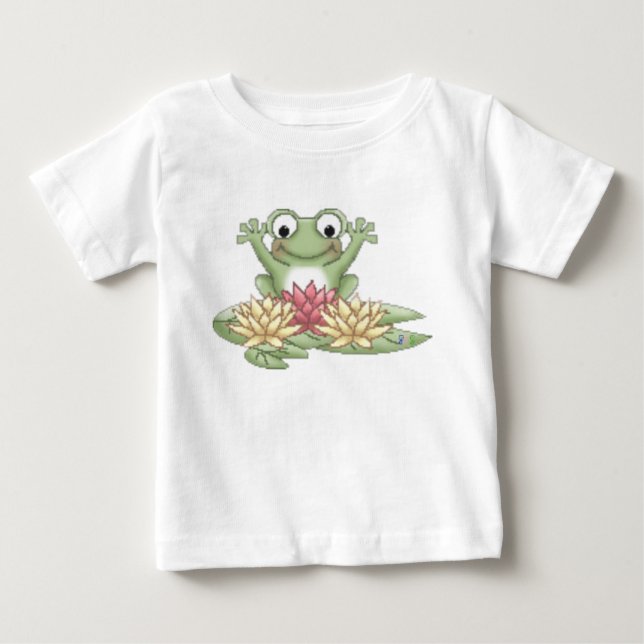 Lily Pad Frog Baby T-Shirt (Front)