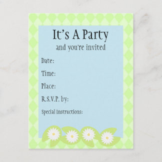 Lily Pad Invitation