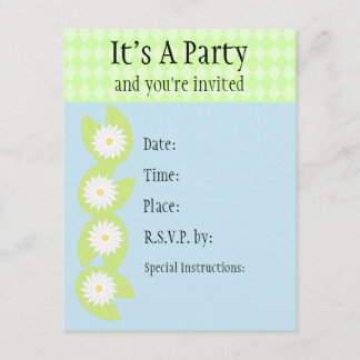 Lily Pad Invitation