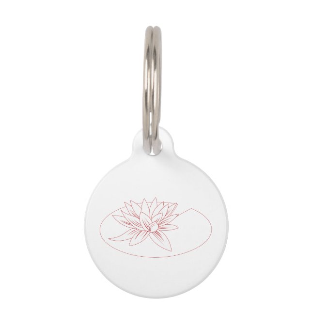 Lily Pad Pet Tag (Front)