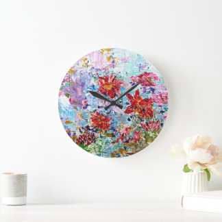 Lily Pads Large Clock