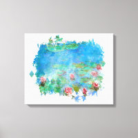 ** Lily Pads Pond Painting AR23 Monet Art