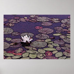 lily pond canvas print