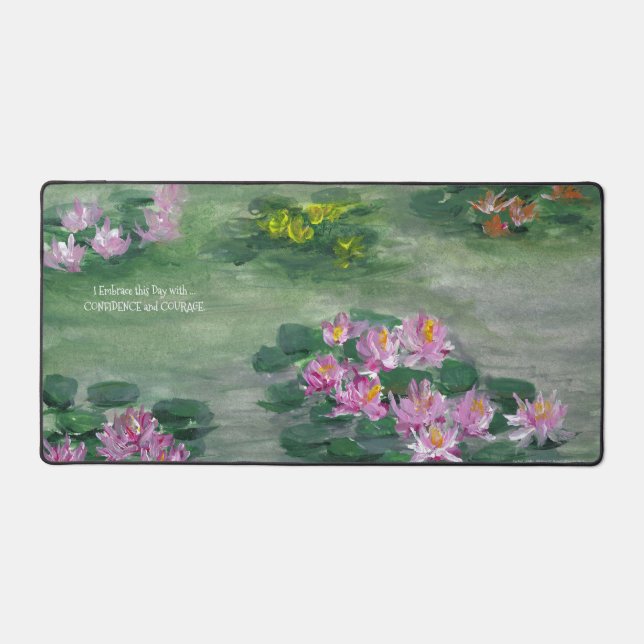 'LiLy Pond' design Desk Mat (Front)