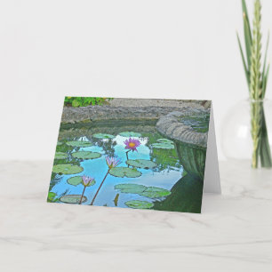 "LILY POND" (PHOTO MANIP.) CARD