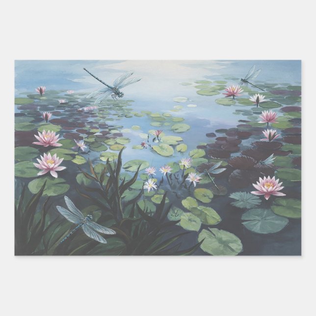 Lily Pond Series 1 Wrapping Paper Sheet (Front)