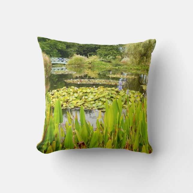 Lily Pond Throw Cushion (Front)
