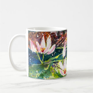 Lily Pond watercolor print Coffee mug