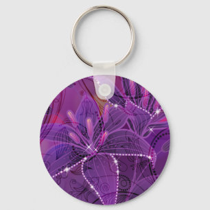 Lily Purple Dreams Key Ring