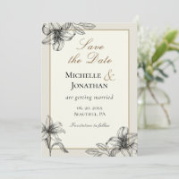 Lily Simple Vintage Floral Christian Wedding