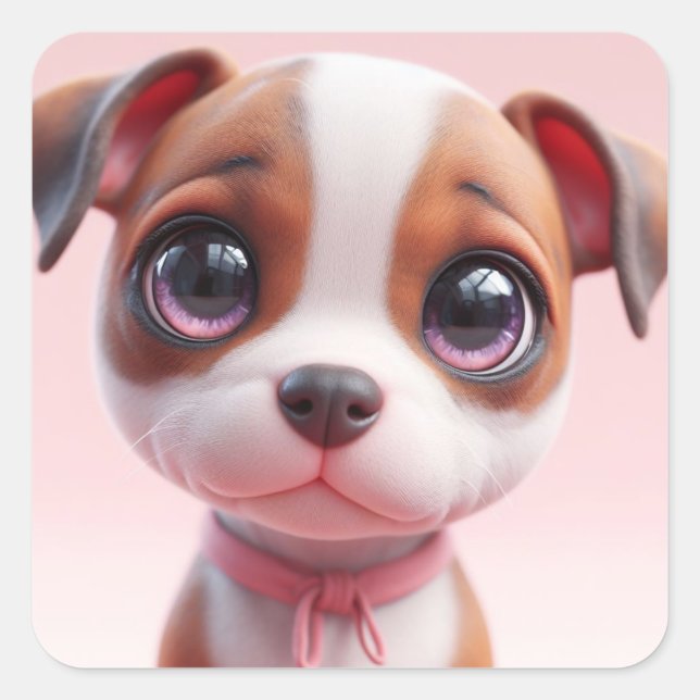 "Lily" Square Sticker (Front)