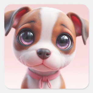 "Lily" Square Sticker
