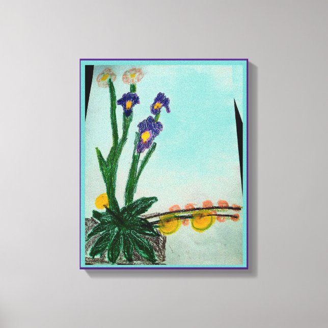 Lily Symmetrical Arrangement Canvas Print (Front)