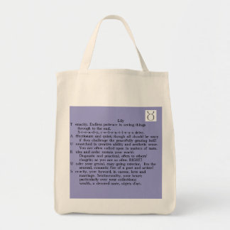 Lily Taurus Apr 20-May 20 poem tote Bag