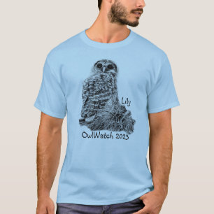 Lily the OwlWatch Owl - Apr 10, 2023 (light colour T-Shirt