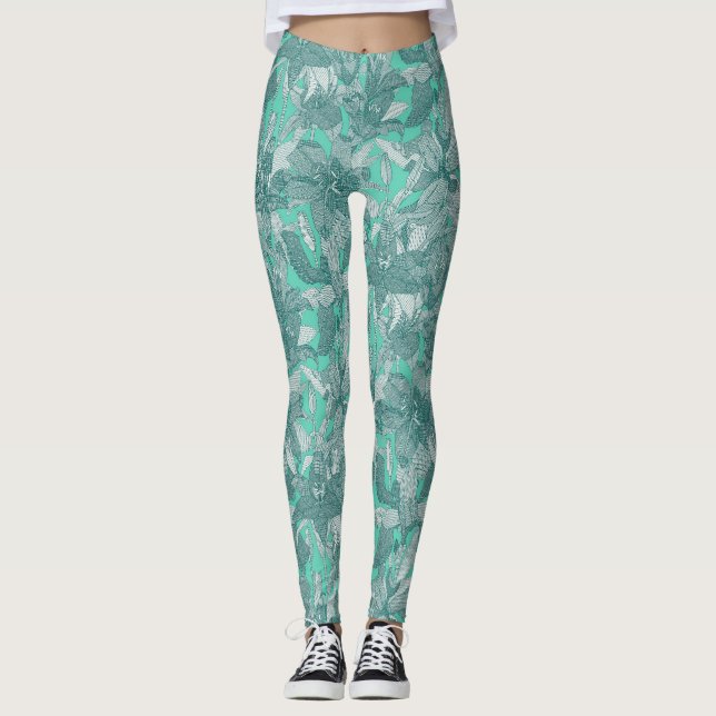 lily veridian green leggings (Front)