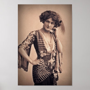 Lily Vintage Movie Star Poster