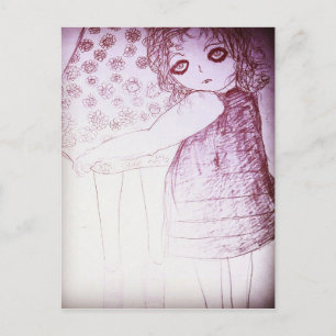 Lily was a little girl postcard