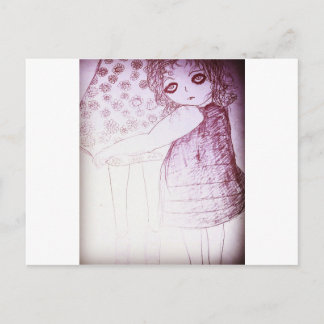 Lily was a little girl postcard