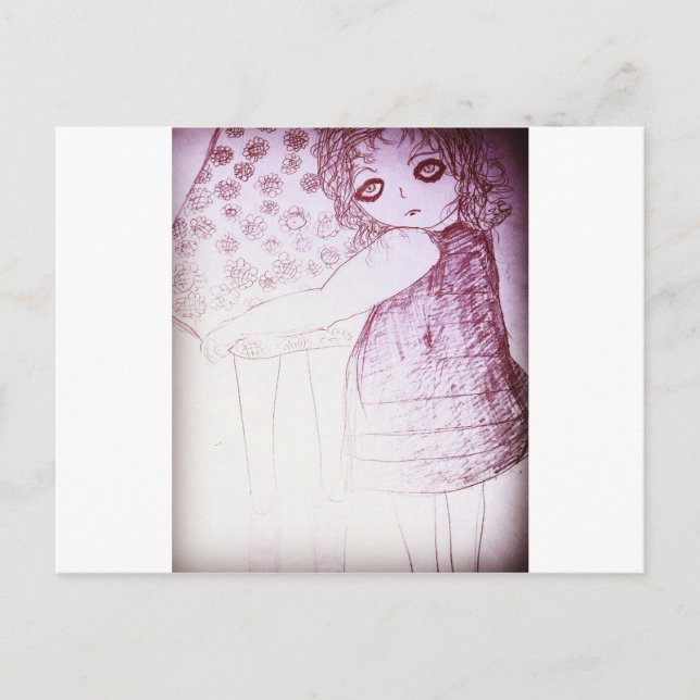 Lily was a little girl postcard (Front)