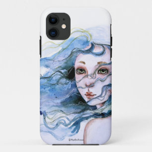 "Lily" Watercolor portrait iPhone 5 case