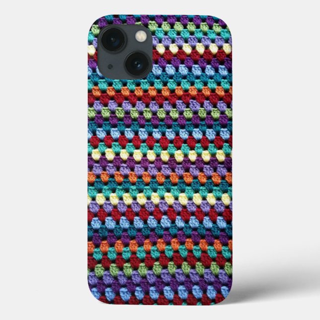 Lily's Garden Striped Granny Phone Cover (Back)