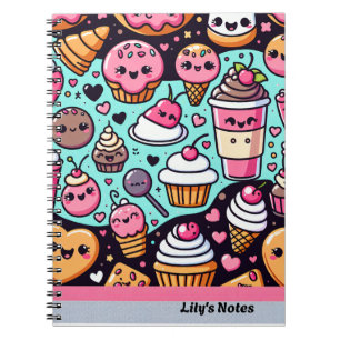 Lily's Notes Cute Desserts Notebook