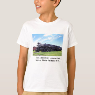 Lima-Baldwin Locomotive Nickel Plate Railroad #757 T-Shirt