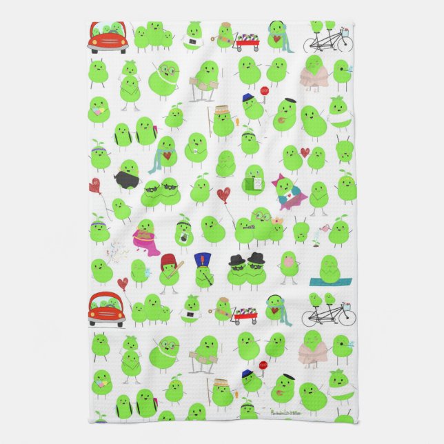Lima Bean Kitchen Towel (Vertical)