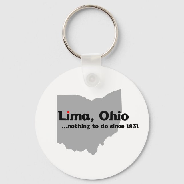 Lima, Ohio Key Ring (Front)