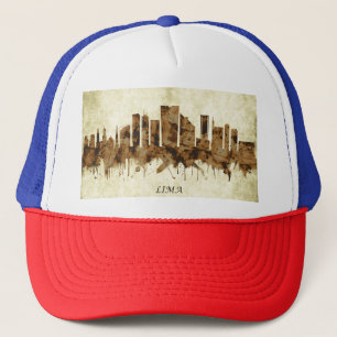 Lima Peru Cityscape Trucker Hat