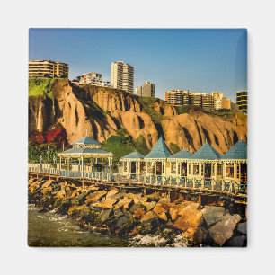 Lima Peru Coastal Scene Photo Magnet